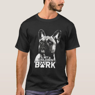 Camiseta Bulldog francés Mis hijos ladran perro