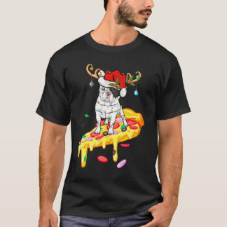 Camiseta Bulldog francés montando pizza Bulldog francés Chr