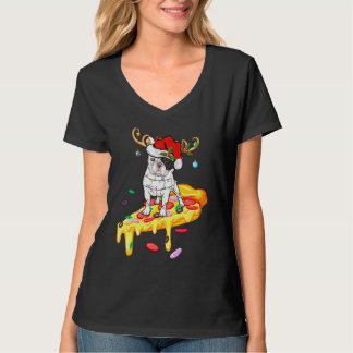 Camiseta Bulldog francés montando pizza Bulldog francés Chr