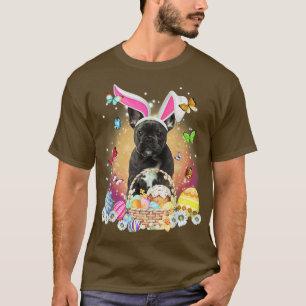 Camiseta Bulldog francés NEGRO Bunny Eggs Butte