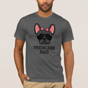 Camiseta Bulldog francés negro papá perro francés