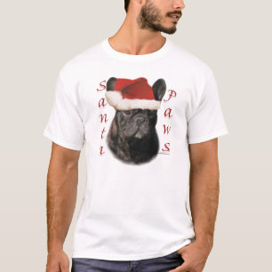 Camiseta Bulldog francés (negro) Santa Paws