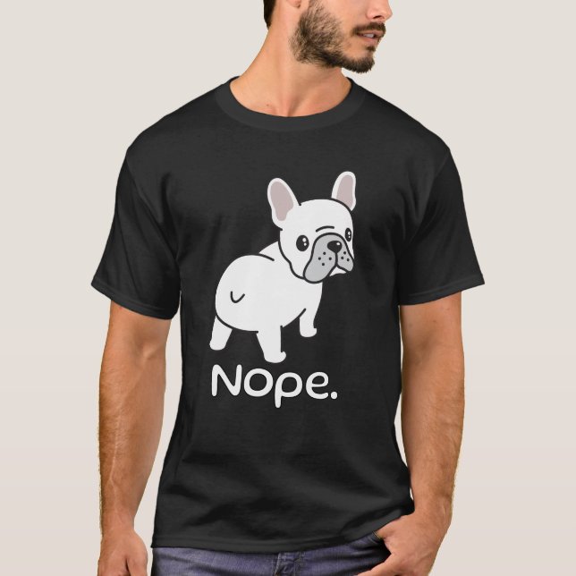 Camiseta Bulldog francés, no. Divertido (Anverso)