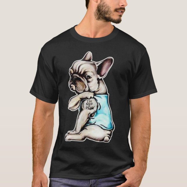 Camiseta Bulldog francés | No soy un regalo de cerditos (Anverso)