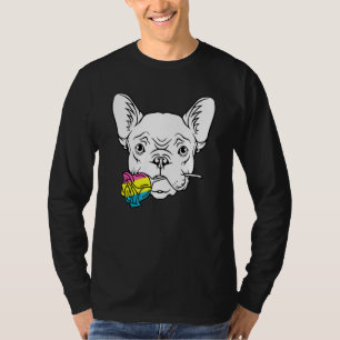 Camiseta Bulldog francés Pansexual Lgbt Q Cute Pan Pride Fr