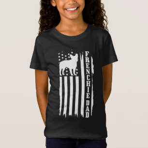 Camiseta Bulldog francés papá bandera estadounidense patrio