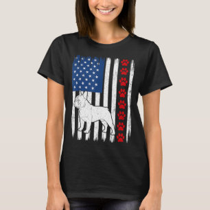 Camiseta Bulldog francés patriótico bandera americana 4 de