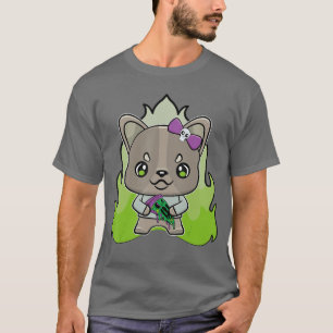 Camiseta Bulldog Francés Perro Anime Terror Pizza para Homb