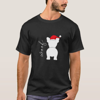Camiseta Bulldog Francés Perro Frenchie Navidad Santa Claus