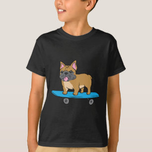 Camiseta Bulldog Francés Perro Skateboarding Skater Bulldog