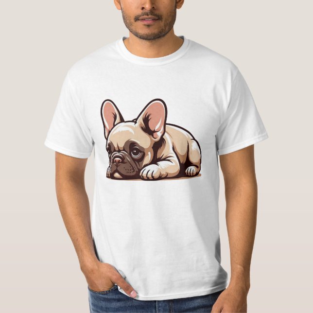 Camiseta Bulldog francés Personalizado lindo (Anverso)
