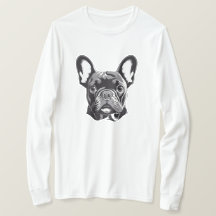 Bulldog francés personalizado negro y blanco