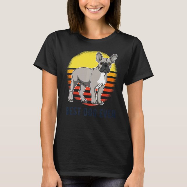 Camiseta Bulldog francés Raza de Perro Frenchie 134 (Anverso)