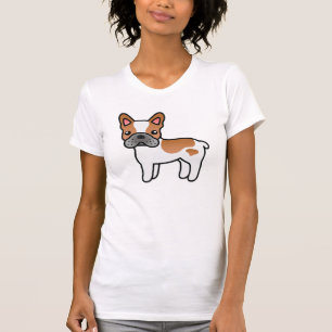 Camiseta Bulldog francés Red Piebald Personalizado