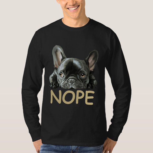 Camiseta Bulldog francés | Regalos Frenchie Nope (Anverso)