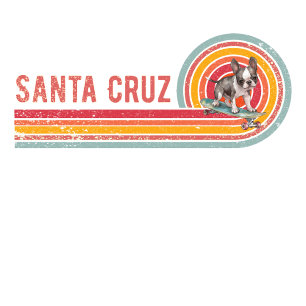 Camiseta Bulldog francés Retro Santa Cruz