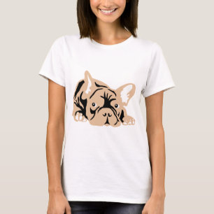 Camiseta Bulldog francés rosa