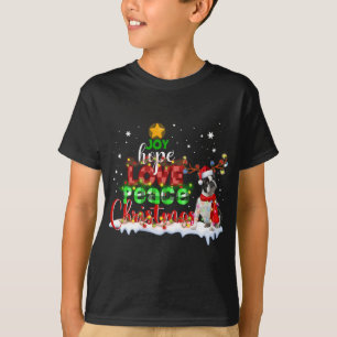 Camiseta Bulldog francés Santa Navidades de vestimenta de r