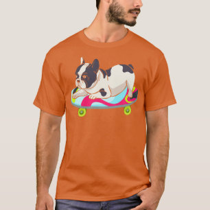 Camiseta Bulldog francés Skateboarding