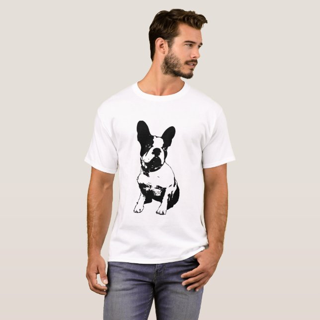 Camiseta Bulldog francés Tee (Anverso completo)