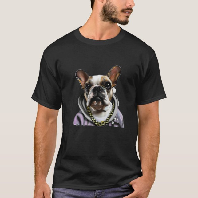 Camiseta Bulldog francés Thug (Anverso)