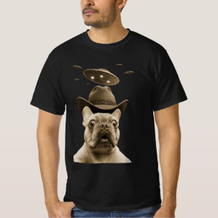 Camiseta Bulldog Francés Vaquero OVNI