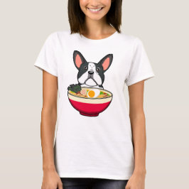 Camiseta Bulldog Francés y Ramen