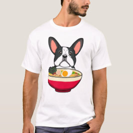 Camiseta Bulldog Francés y Ramen