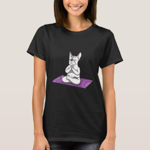 Camiseta Bulldog francés Yoga Cobblers Pose