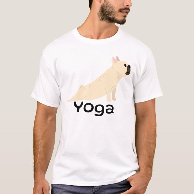 Camiseta Bulldog francés Yoga Lover Divertida Meditación Pe (Anverso)
