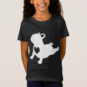 Camiseta Bulldog francés Yoga Pose Love Heart Gift