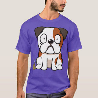 Camiseta Bulldog gracioso huele a poo poo