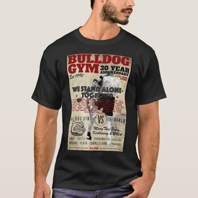 Camiseta Bulldog Gym 30 years boy (Anverso)