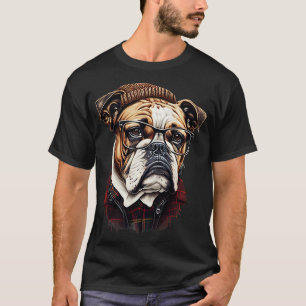 Camiseta Bulldog Hipster 1