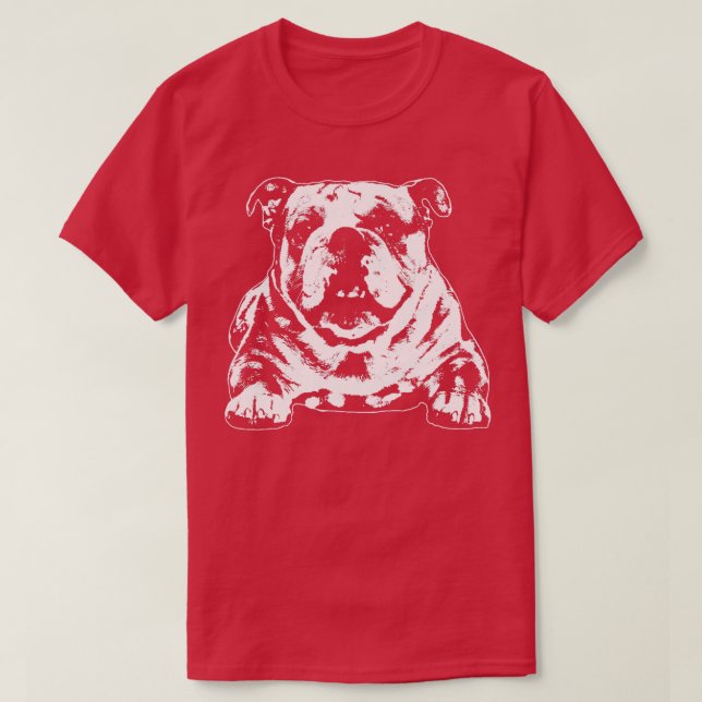 Camiseta Bulldog inglés (Diseño del anverso)