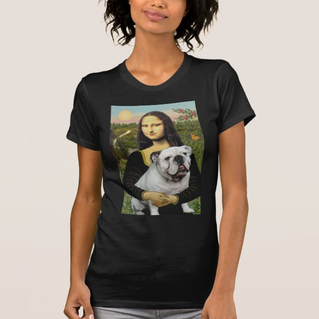 Camiseta Bulldog Inglés 9 - Mona Lisa (Anverso)