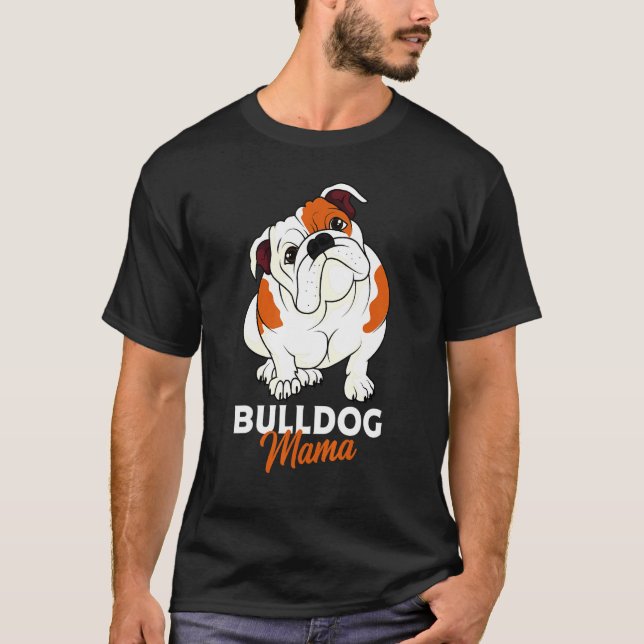 Camiseta Bulldog inglés Bully Dog Mom Mujeres (Anverso)