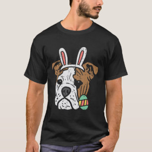 Camiseta Bulldog inglés Bunny Dog Lover Dueño Hombres Mujer