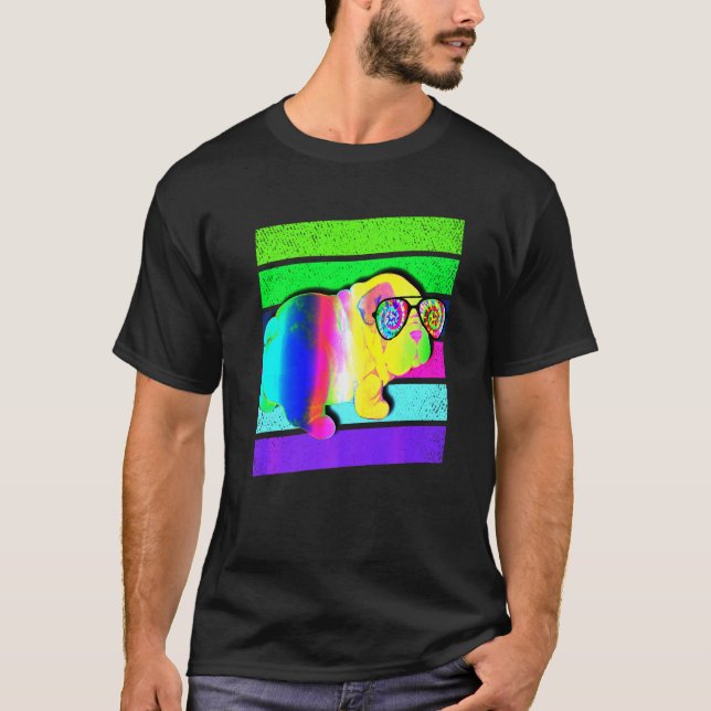 Camiseta Bulldog inglés Diseño Bulldog inglés (Anverso)