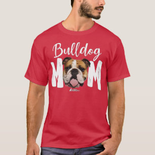 Camiseta Bulldog inglés dulce mamá top, perro gracioso cami