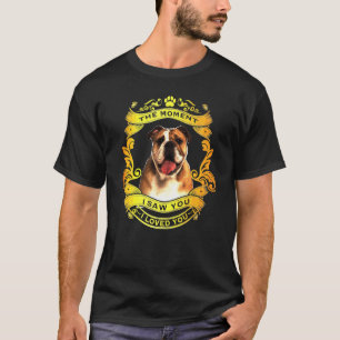 Camiseta Bulldog inglés El momento en que te vi