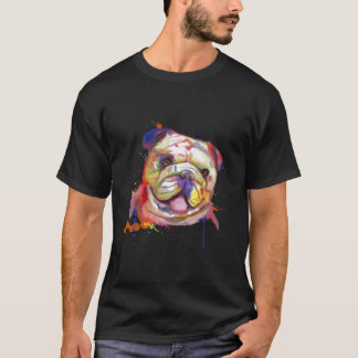 Camiseta Bulldog Inglés en Remojo