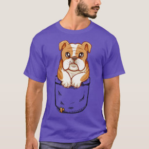 Camiseta Bulldog inglés escaso y escaso perrito
