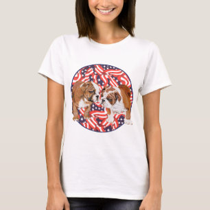 Camiseta Bulldog Inglés Patriótico