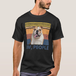 Camiseta Bulldog inglés retro Ew People Bulldog inglés L