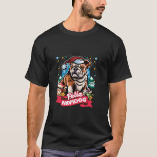 Camiseta Bulldog inglés Santa Claus Coffee Mug Merry Chris