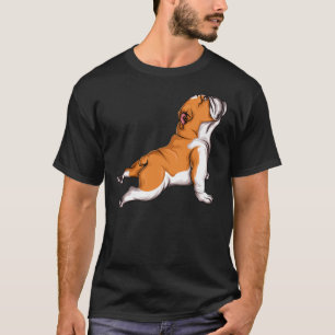 Camiseta Bulldog inglés Yoga Dog Lover Namaste Divertidas m