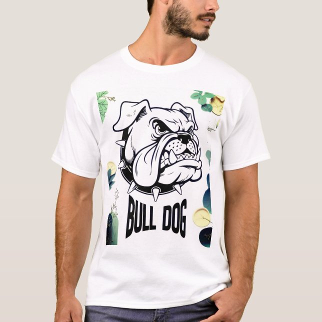 Camiseta Bulldog Leal Valiente Imparable  (Anverso)