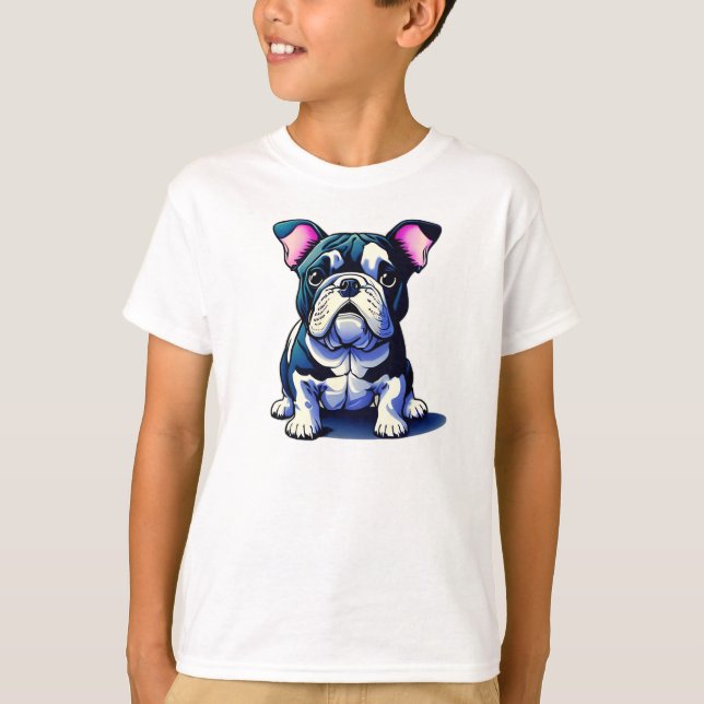 Camiseta Bulldog lindo (Anverso)