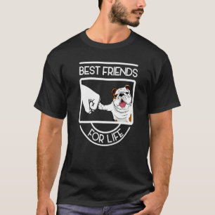 Camiseta Bulldog lindo Mejores Amigos Por La Vida Regalo A 
